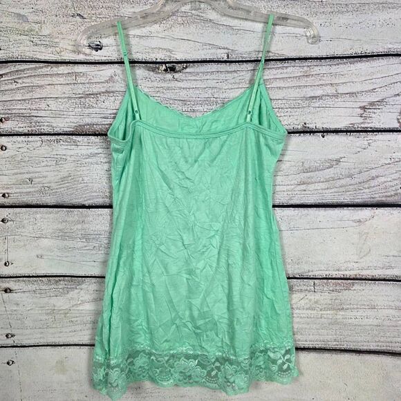 Maurices Mint Lace Trim Cami Tank Top Size M - Picture 5 of 6